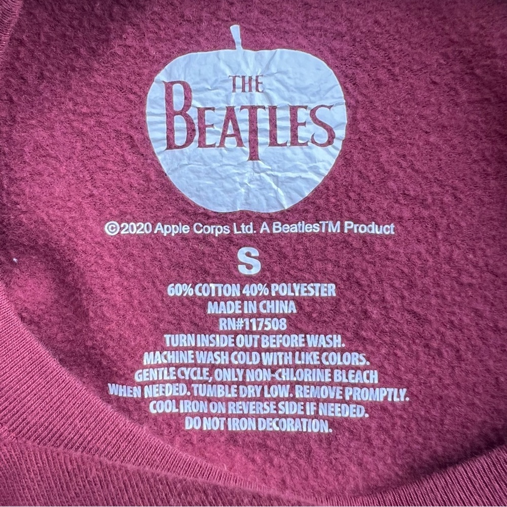 THE BEATLES (2020) Official Apple Women's "Abbey Road" Sweatshirt Pop-art Size S - Picture 5 of 7